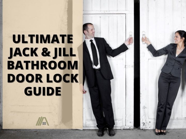 Man and woman opening a sliding door at the same time; Ultimate Jack and Jill Bathroom Door Lock Guide