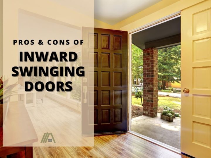 Interior of a house with a door opening inwards; Pros and Cons of Inward Swinging Doors