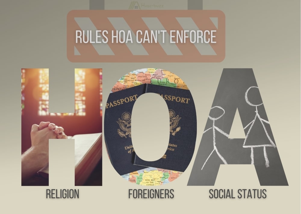 Rules the Homeowners Association (HOA) Can Not Enforce: Religion, Nationality, Social Status