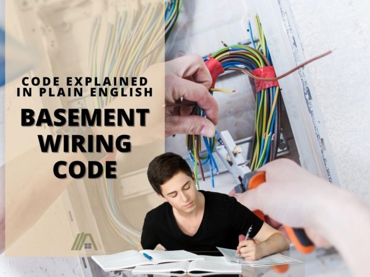 Young man studying; Basement Wiring Code (Building code explained in plain English)
