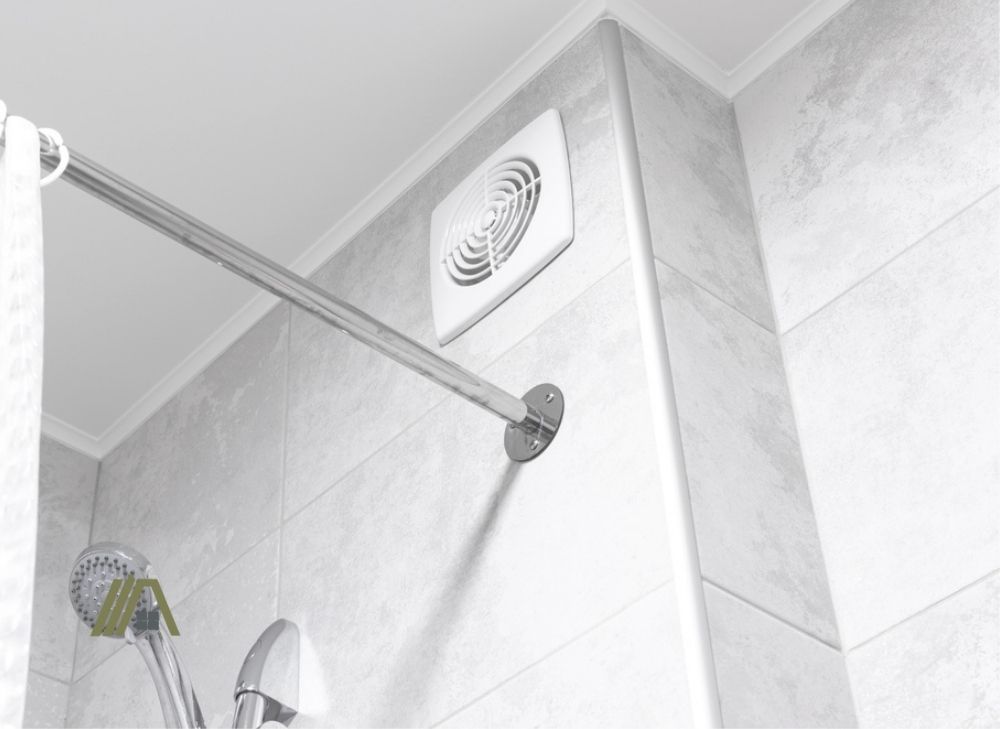 Bathroom ventilation fan in modern interior design apartment 