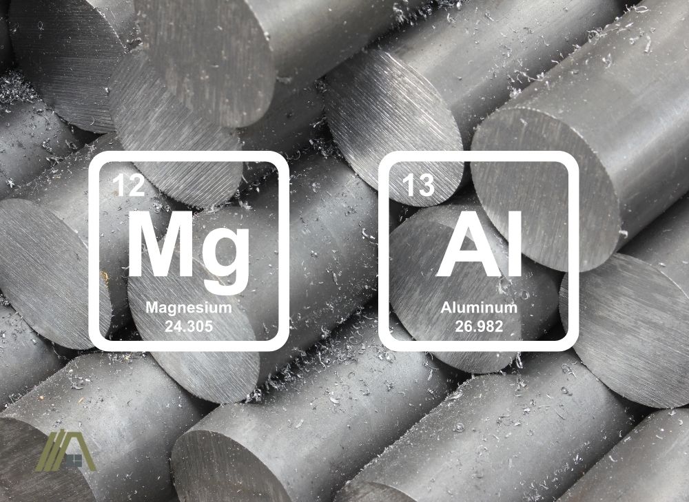 Magnesium and aluminum rods
