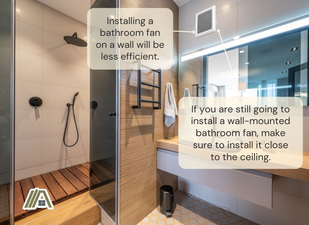 Where Should A Bathroom Fan Be Placed Hvac Buzz - Can You Mount Bathroom Fan On Wall