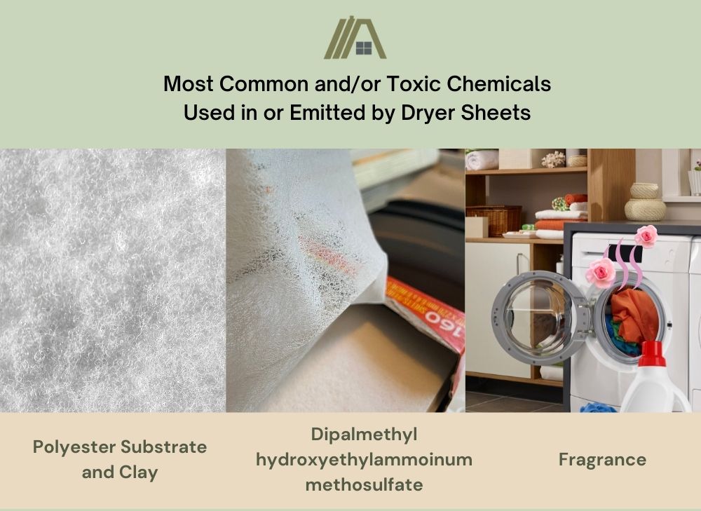 most common toxic chemicals used in or emitted by dryer sheets