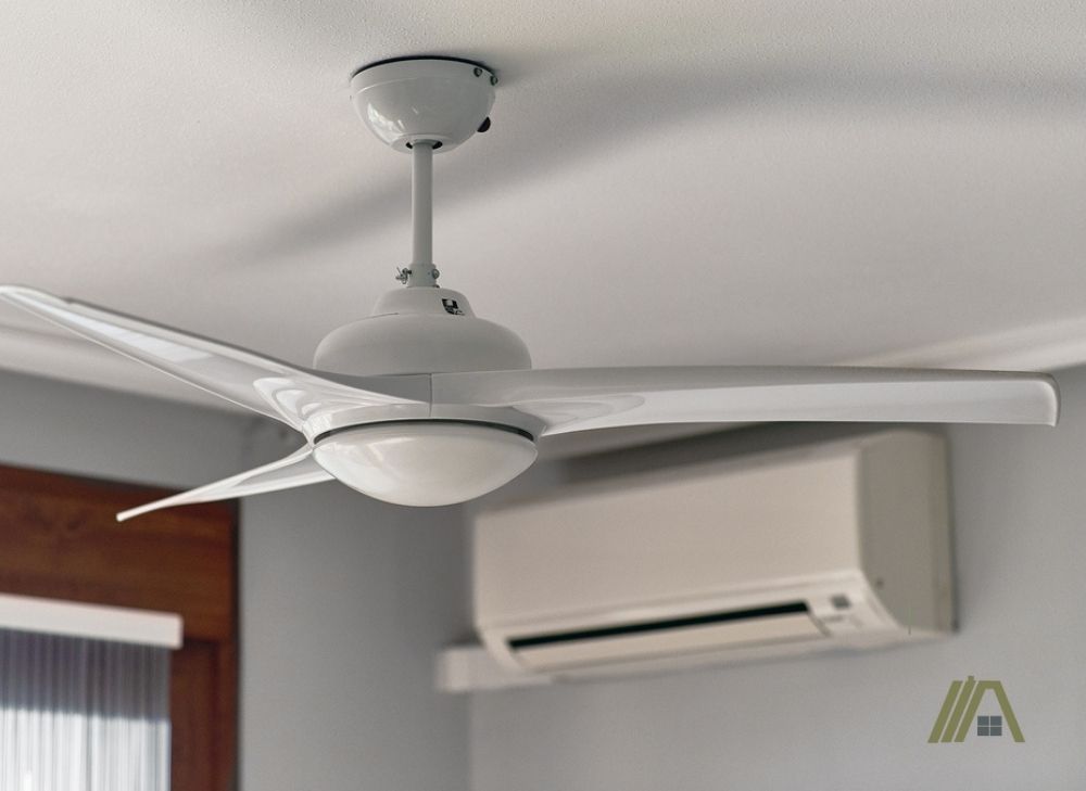 Ceiling fan and air conditioning