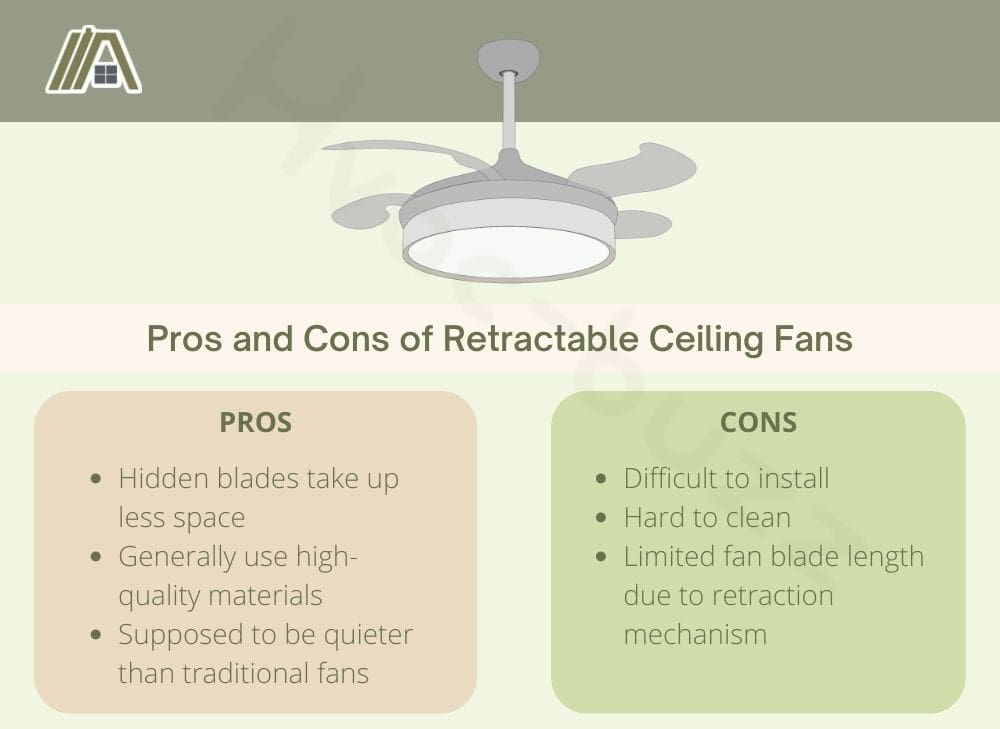 Pros and Cons of Retractable Ceiling Fans