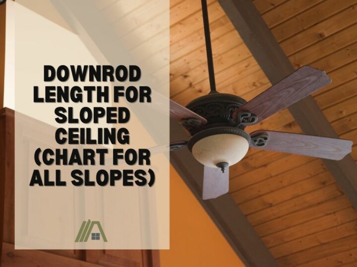 924-Downrod Length for Sloped Ceiling (Chart for All Slopes)