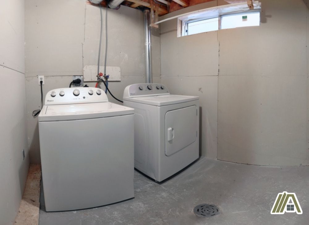 2 sets of white gas dryers