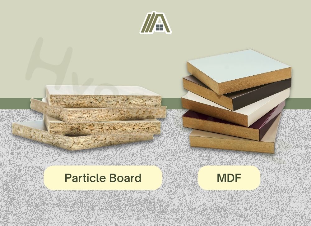 Particle board and Medium density fiberboard (MDF)