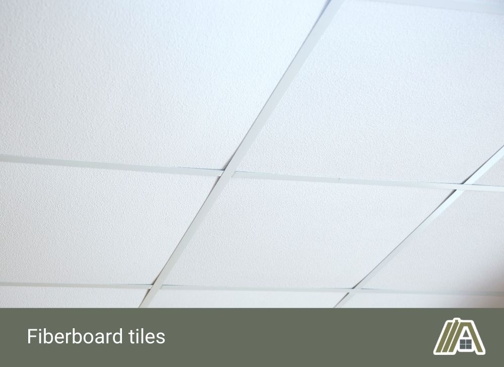 fiberboard drop ceiling tiles