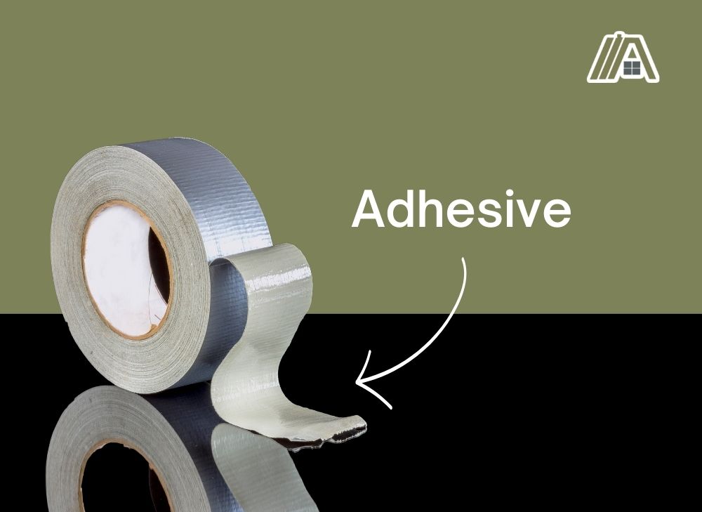 Adhesive in duct tape