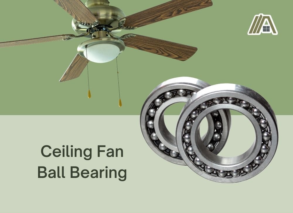Ceiling fan ball bearing and a ceiling fan with light