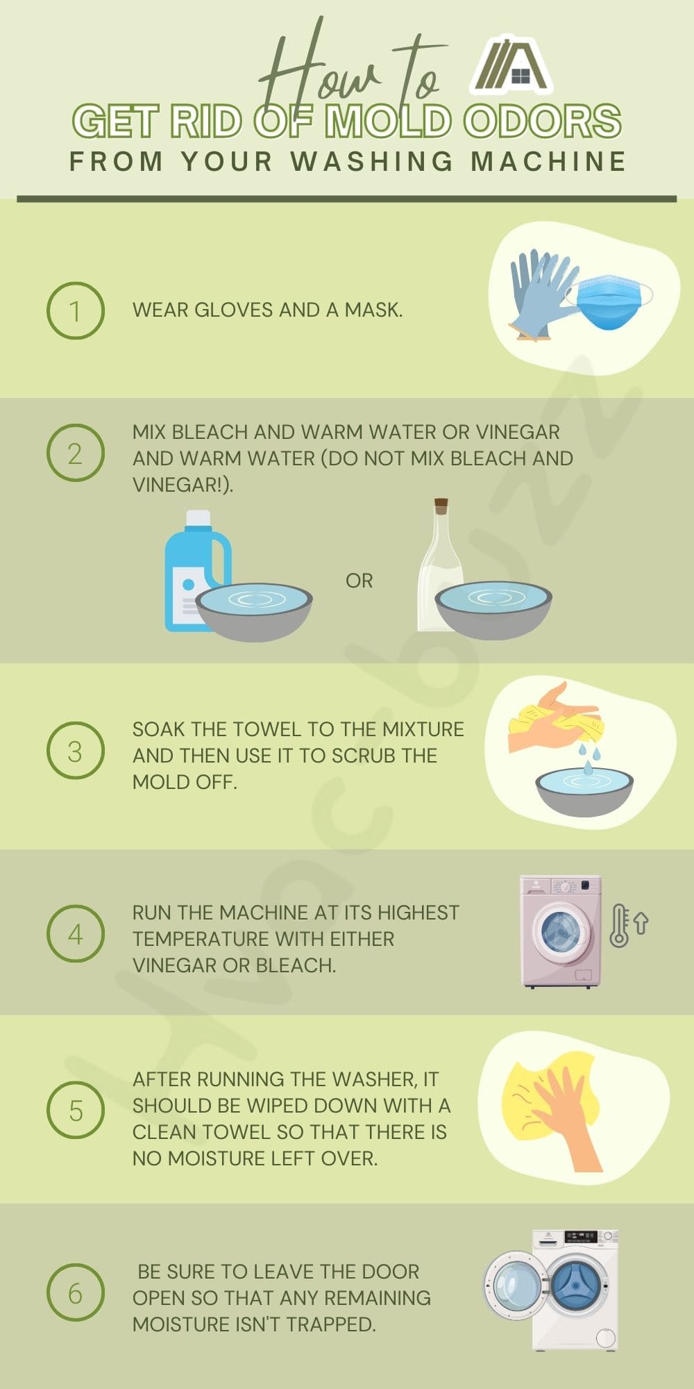 How to get rid of mold odors from your washing machine
