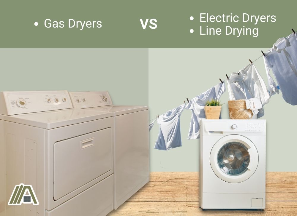 gas dryers vs electric dryers and line drying